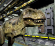 T-Rex in sci tube passing by