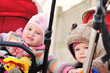 friends in strollers