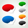 oval labels with arrow - pointer, sticker