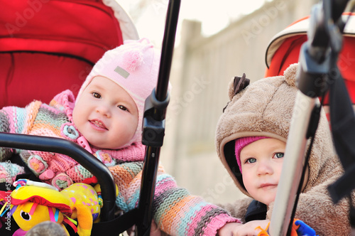 Photo: friends in strollers friends in strollers