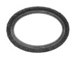 Oval silver frame