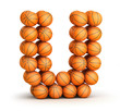Letter   U basketball
