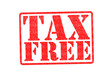 TAX FREE Rubber Stamp