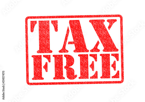Illustration: TAX FREE Rubber Stamp TAX FREE Rubber Stamp