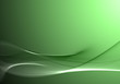 Illustration: Abstract light green waves on green background Abstract light green waves on green background