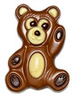 Waving chocolate bear