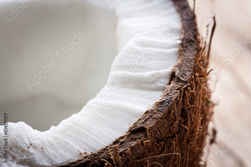 Photo: Half a coconut detail Half a coconut detail