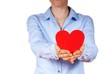 person holding a heart