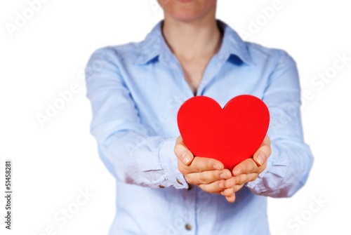 Photo: person holding a heart person holding a heart