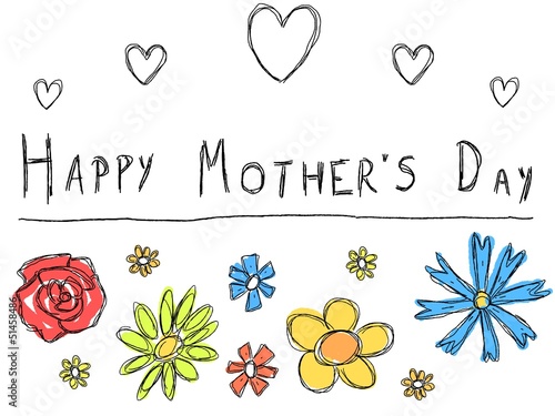 Vector: Mother's day card - vector illustration Mother's day card - vector illustration