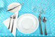 Table setting for breakfast
