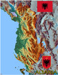 Albania Europe national emblem map symbol motto