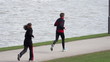 Joggen am Fluss