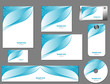 set of identity template design