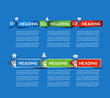 Abstract Infographics banner design, vector