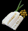 steamed fish with onion and green peas