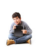 Foto: Junge mit IPad Junge mit IPad