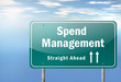 Highway Signpost "Spend Management"
