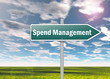 Signpost "Spend Management"