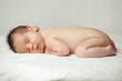 Sleeping baby, up to one month, newborn on background