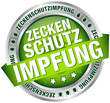 Button Banner "Zeckenschutzimpfung" grün/silber
