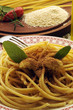 Bucatini with toasted breadcrumbs