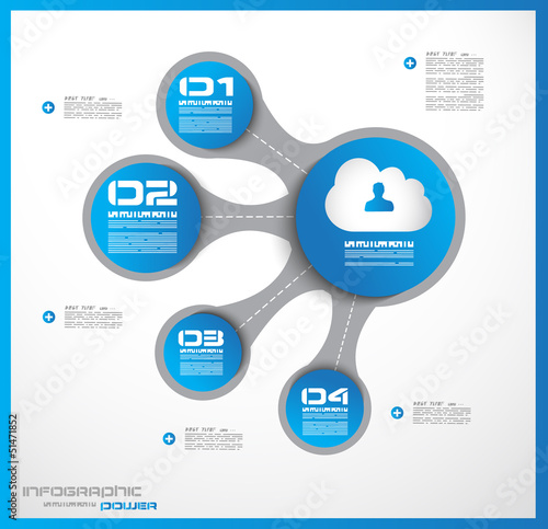 Vector: Infographic design template with paper tags Infographic design template with paper tags
