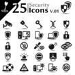 Security icons set, basic series