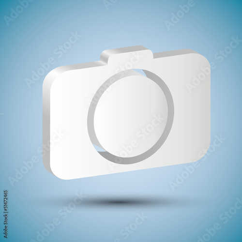 Illustration: shiny camera icon shiny camera icon