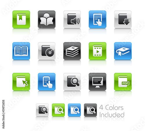 Vector: Books / The vector includes 4 colors in different layers Books / The vector includes 4 colors in different layers