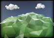 landscape low-poly style illustration