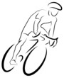 Radfahrer im Sprint - Rennrad - Radsport