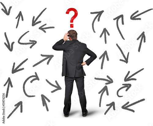 Photo: Businesman with Question Businesman with Question