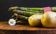 Photo: Spargelplatte mit Kartoffeln Spargelplatte mit Kartoffeln
