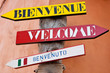 Foto: Bienvenue Welcome Benvenuto Bienvenue Welcome Benvenuto