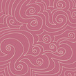 Cream Swirls Pattern on Dusty Rose Pink