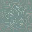 Pastel Swirls Pattern on Duck Egg Blue