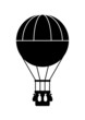 Hot air balloon icon