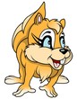 Vektor: Squirrel - Cute Cartoon Animal Squirrel - Cute Cartoon Animal