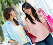 Female friends shopping