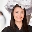 Woman in a beauty salon