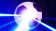 Soccer Blue Flare Abstract Looping Animated Background