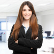 Smiling Businesswoman In Her O...