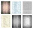 Set illustration blank old grunge squared paper sheet background