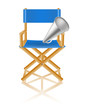 DIrector chair and megaphone