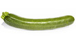 zucchini courgette on white, clipping