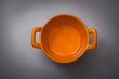 Orange cooking pot