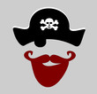 pirate with red beard