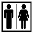 Cartello wc uomo e donna