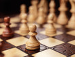 Pawn on chessboard